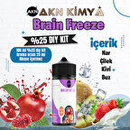 Brain Freeze Naked Yoğun Dıy Kit Nar Çilek Kivi Buz Gıda Aroması %25 Oranda Aroma İçerir (Hazır Değildir )