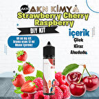 Strawberry Cherry Raspberry Dıy Kit Çilek Kiraz Ahududu Gıda Aroması %20 Oranda Aroma İçerir (Hazır Değildir )