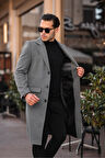 Erkek Dar Kesim Uzun Yünlü Kaşe Palto