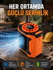 USB Şarjlı Kompakt El ve Boyun Fanı Çok Fonksiyonlu
