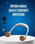 USB Şarjlı Boyun Fanı | Hafif, Katlanabilir, Taşınabilir, Düşük Gürültülü Fan