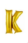 Folyo Harf K 40'' 1 Metre Gold Büyük Boy