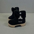 UNISEX ÇOCUK KAYMAZ TABAN TÜY DETAYLI BOT 