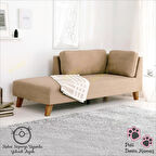 Bella Vizon Rahat Dinlenme Koltuğu Josefin Koltuk Psikolog Koltuğu Pati Dostu Kumaş Puf Koltuk Kanepe Sağ Köşe