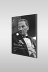 Atatürk Özel Tasarım Siyah Beyaz Dikey Cam Tablo