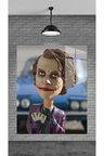 MİNİMALİST JOKER DEKORATİF TEMPERLİ CAM ÜZERİNE TABLO SEVGİLİNİZE YILBAŞI HEDİYE