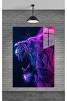 Neon Aslan Cam Tablo Ev Dekorasyon,balkon Dekorasyonu,dekoratif,duvar Tablo,mutfak Tablo