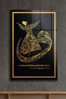 MEVLANA DİNİ İSLAMİ KIRILMAZ LÜKS CAM TABLO EV İŞ YERİ HEDİYESİ CAM TABLO