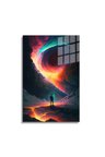 Space/Uzay Yapay Zeka Özel Tasarım Cam Tablo Ofis, Mutfak Çocuk Odası, Salon 93