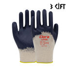 Beybi Elora Nitril Kaplı Pamuk İş Eldiveni No: 10 - 3 Çift