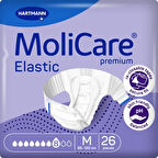 MOLİCARE 8 DAMLA 3144 GR EMİŞ KAPASİTELİ BELBANTLI HASTA BEZİ MEDIUM 26 ADET*3 PAKET