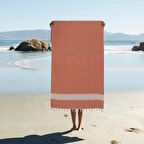 Homedius %100 Pamuk Elmas Desenli Diamond Peştamal Banyo ve Plaj Havlusu 100x180 cm