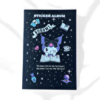 Gotik Siyah Kuromi Sticker Albümü → Kuromi Karanlık Mistik Sticker Defteri - Fal ve Sihir Temalı Koleksiyon