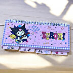 Kuromi Sekmeli Spiral Not Defteri - Kareli, Çizgili, Noktalı Defter ve Düz Sayfa Düzeni ile Çok Amaçlı Planlayıcı