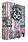 115 ROUTE 66 Dekoratif Kitap  Kutusu