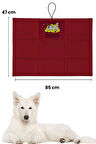 Havhav Büyük Ve Orta Irk İçin Köpek Minderi 47x85 Cm Bordo Renkli Köpek Yatağı