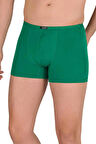  Erkek 3'lü YEŞİL Renk MODAL ince lastikli Likralı Boxer-Short-Külot BERRAK / 4488