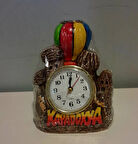 AthStore Kapadokya Dekoratif Alçı Balonlu Peribacası Masa Saati