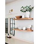 2li Duvar Rafı Kütüphane Kitaplık Banyo Ve Mutfak Düzenleyici 49 cm