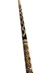 Ahşap Cilalı Desenli Baston