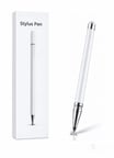 Oppo A55 Uyumlu Dokunmatik Stylus Kalem Disk Uçlu Hassas Beyaz Tablet Telefon Çizim Kalemi