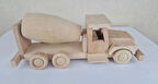 Ahşap Oyuncak Büyük Silindir Araba