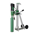 BYCON KÖMÜRSÜZ 250 MM DELME KAPASİTELİ ENDÜSTİYEL TİP AÇILI SEHPALI KAROT SETİ