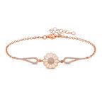 ​925 Ayar Gümüş Rose Papatya Kadın Bileklik