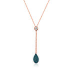 925 Ayar Gümüş Aşk Damlası Kadın Gümüş Kolye