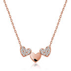 925 Ayar Gümüş Üç Kalp Kadın Gümüş Kolye