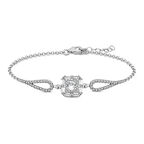 ​Gümüş Baget Taşlı Bileklik