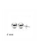 925 Ayar Gümüş Top Küpe - 4 mm