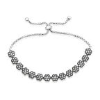 925 Ayar Gümüş Papatya Asansör Bileklik