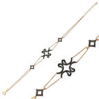 925 Ayar Gümüş Rose Dört Vavlı Bileklik