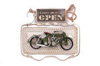 Dekoratif Metal Kapı Yazısı Motosiklet Dekorlu Vintage Hediyelik