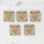 Loren Crafts Elemeği Deri Arma 5 Adet - 1569