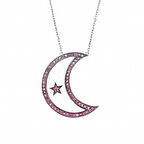 Ay Yıldız Gümüş Kolye SB510