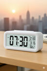Dekoratif Alarmlı Termometreli Işıklı Dijital Çalar Saat
