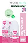 Siveno %100 Doğal Roll On Kadın Deodorant Ter Kokusu Önleyici Bitkisel Leke Bırakmayan Vegan 50 ml