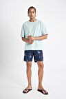 DeFacto Regular Fit Desenli File Astarlı Kısa Boy Deniz Şortu M8344AZ24HSNV256