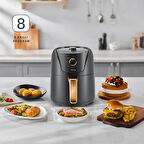 HOMEND Airfryday 2505h 8 Farklı Programlı, Yağsız fritöz 4,3 Litre Airfryer