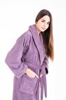  Hidrofil Soft Kadın Bornoz - Mor
