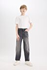 DeFacto Erkek Çocuk Loose Fit Düz Paça Basic Düz Jean Pantolon D6489A825SMNM55