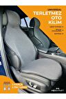 Meka Part Oto Koltuk Koruyucu Kılıf 3 Parça Universal Füme 2+1 %100 Pamuk