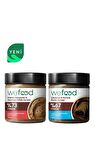 Wefood Kakao Nibli Hurmalı Fındık Ezmesi 200 gr + Wefood Çikolatalı Hurmalı Fındık Ezmesi (Şekersiz, Katkısız) 200 gr