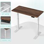 O-Flex Duo Çift Motorlu Elektrikli Yükseklik Ayarlı Masa - 180x80 - Barok