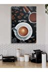 Cafe Caffe Cafeler Kahve Büfe Büfeler Için Abstract Trend Dekoratif Kanvas Canvas Tablo Tablolar