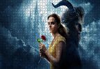 Cakapuzzle  Beauty and The Beast Emma Watson Kırmızı Gül Puzzle Yapboz MDF Ahşap