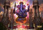 Cakapuzzle  Lord Ganesha Hindu Tanrısı Mor Puzzle Yapboz MDF Ahşap