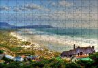 Cakapuzzle  Atlantik Okyanusunda Sahil Kasabası Puzzle Yapboz MDF Ahşap